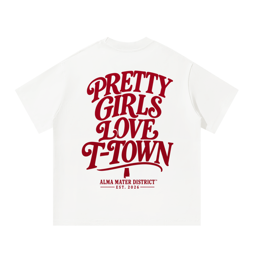 PRETTY GIRLS LOVE T-TOWN Oversized Tee