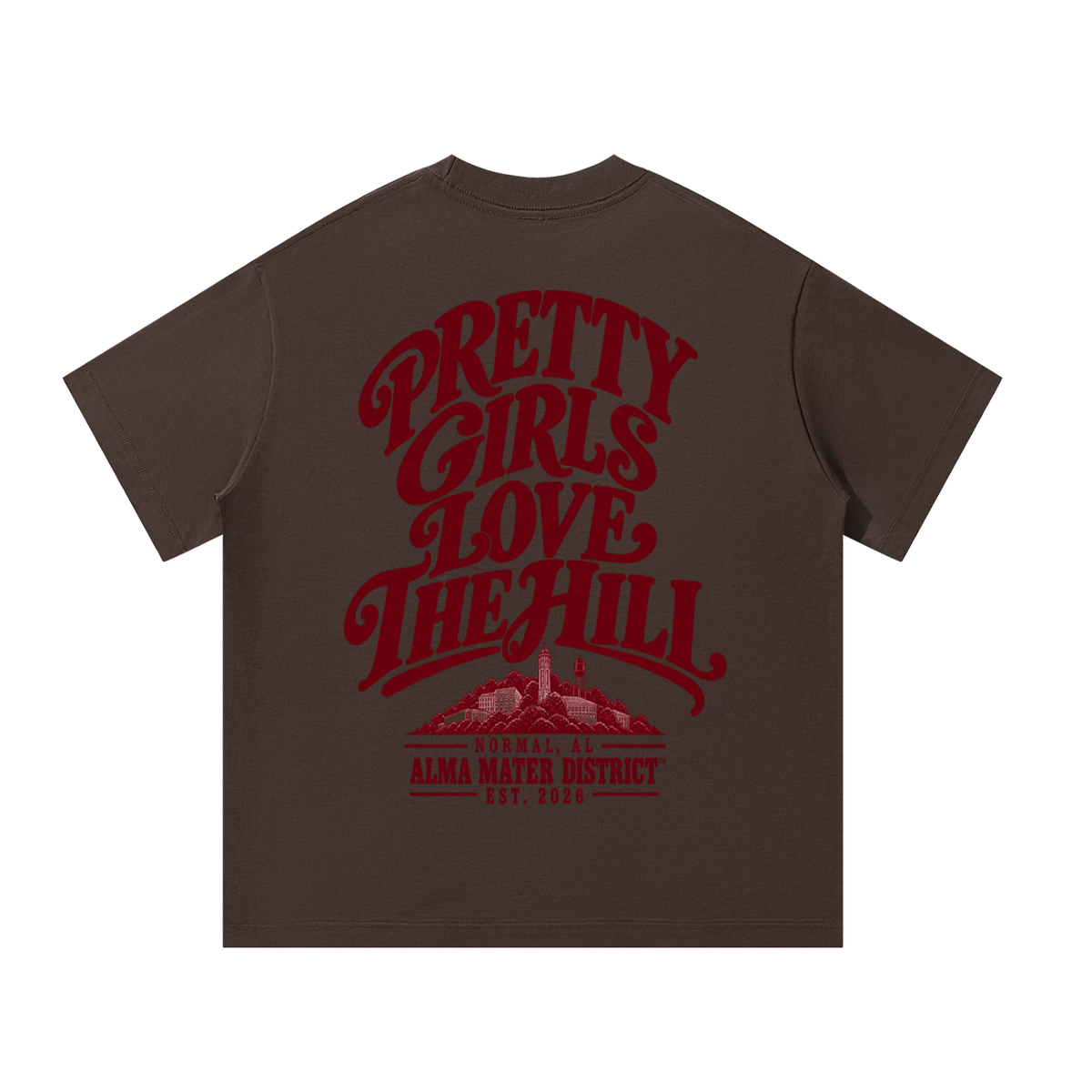 PRETTY GIRLS LOVE THE HILL Oversized Tee