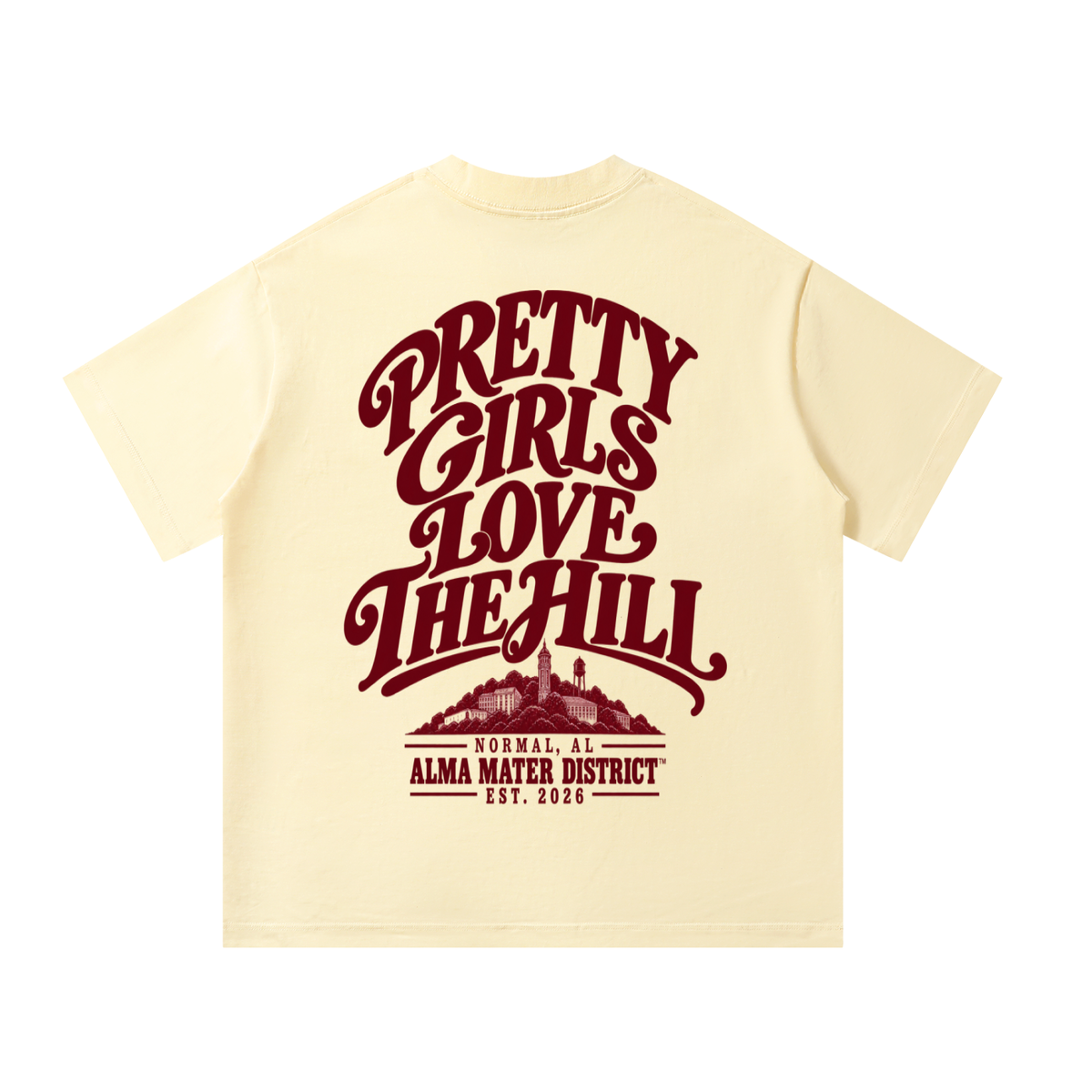 PRETTY GIRLS LOVE THE HILL Oversized Tee