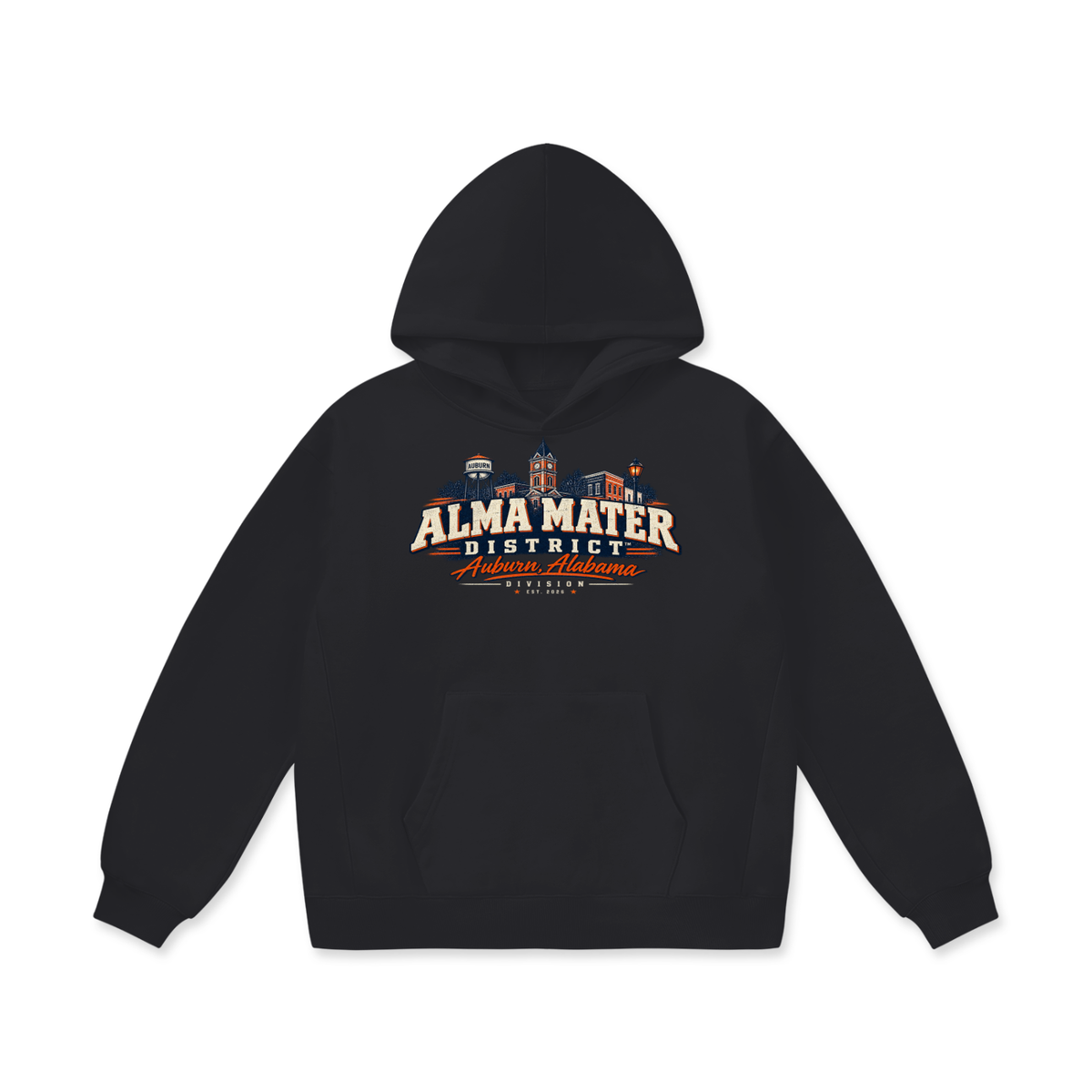 The District Never Sleeps Auburn Heavyweight Hoodie