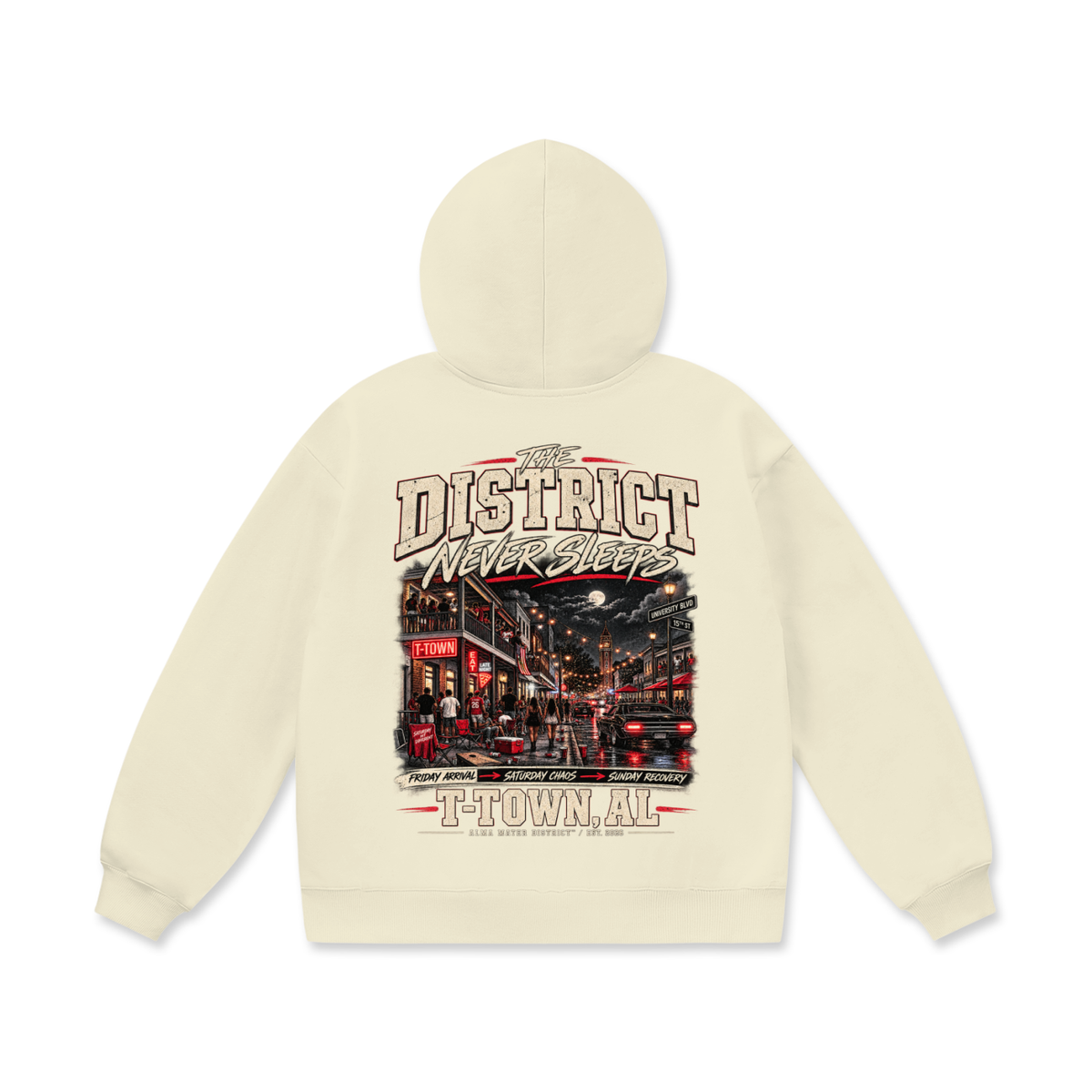 The District Never Sleeps T-Town Heavyweight Hoodie