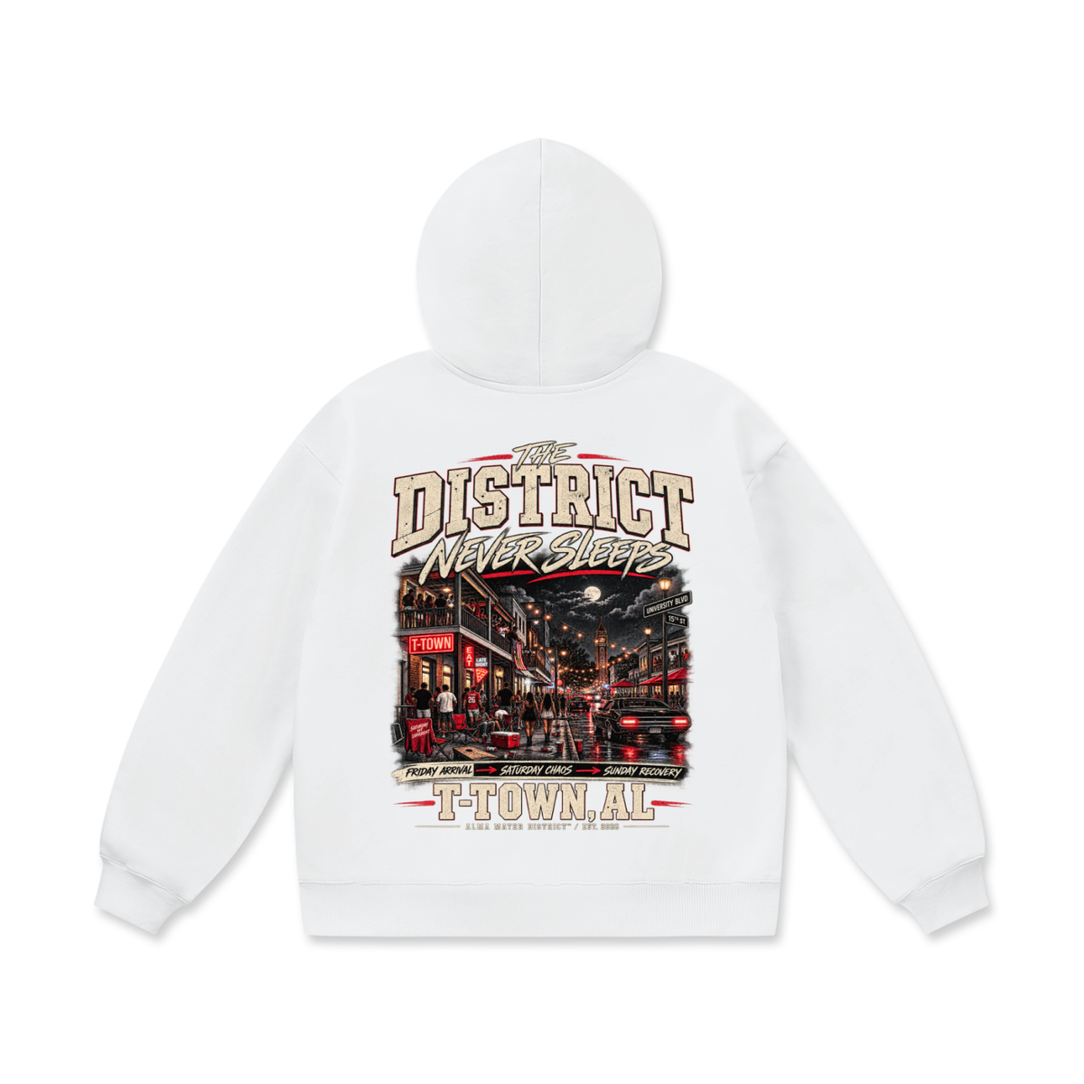 The District Never Sleeps T-Town Heavyweight Hoodie