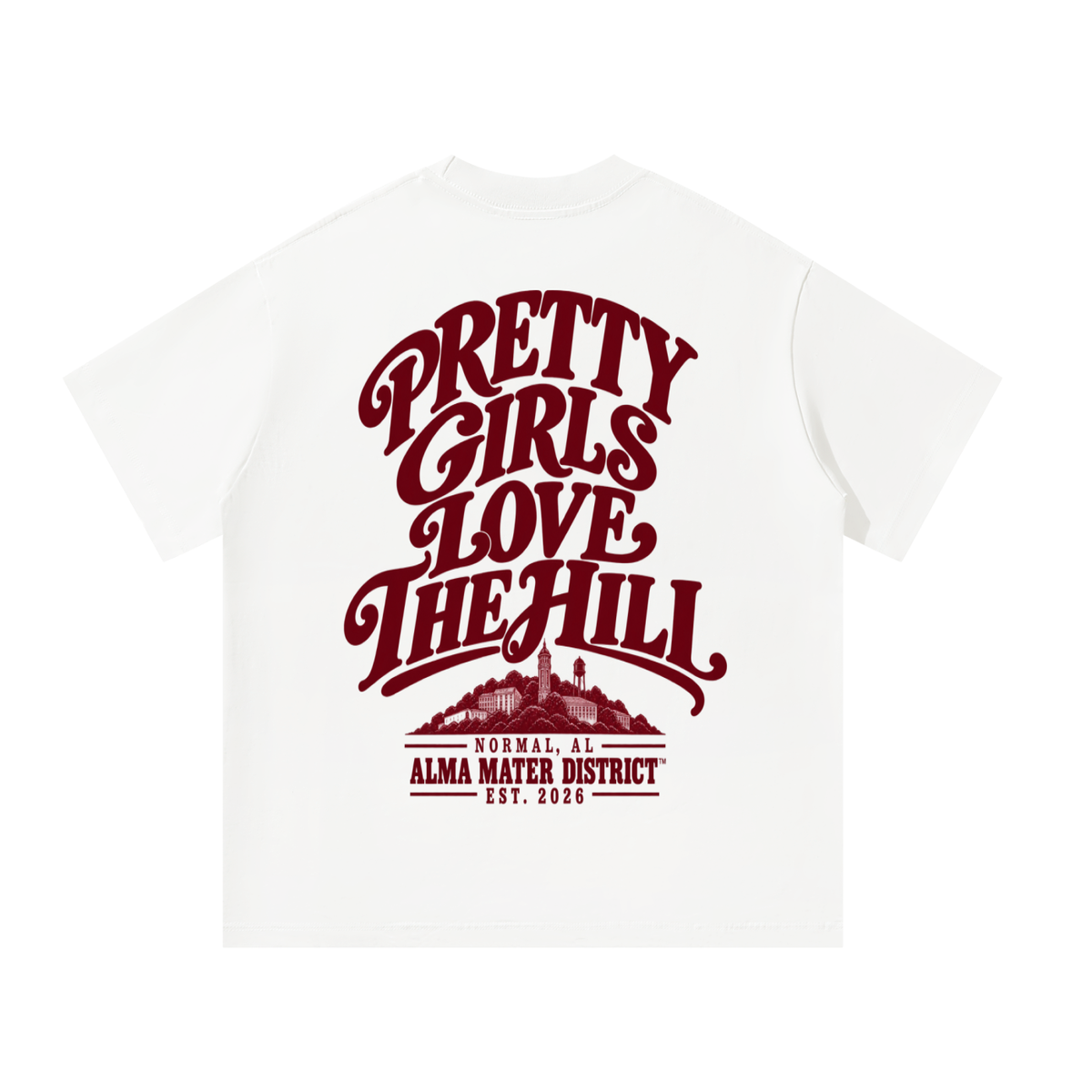 PRETTY GIRLS LOVE THE HILL Oversized Tee