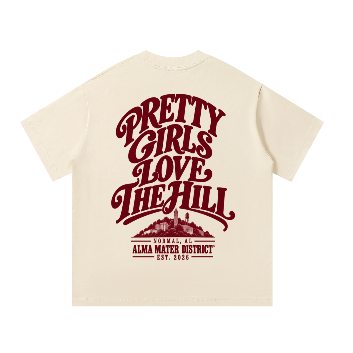 PRETTY GIRLS LOVE THE HILL Oversized Tee